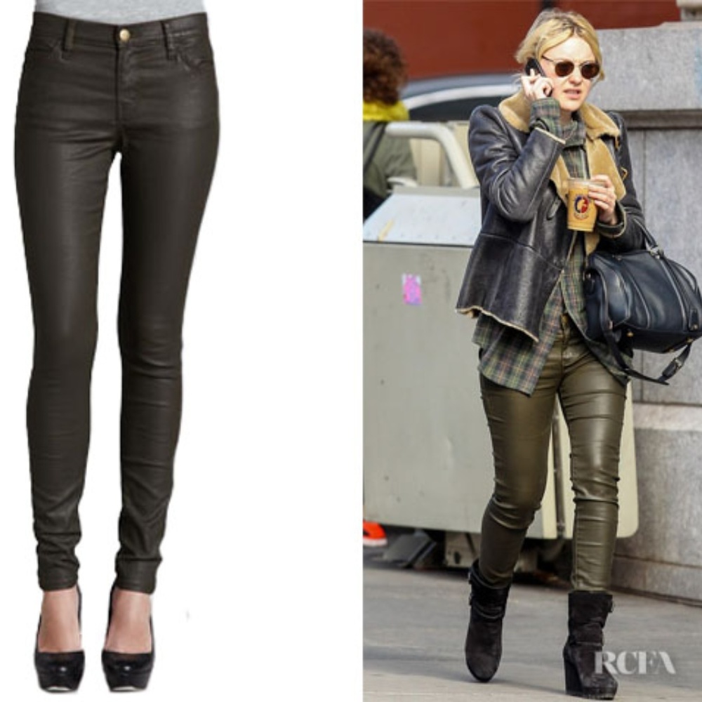 CLOSET CLOSING! Green Leather Skinny Pants
